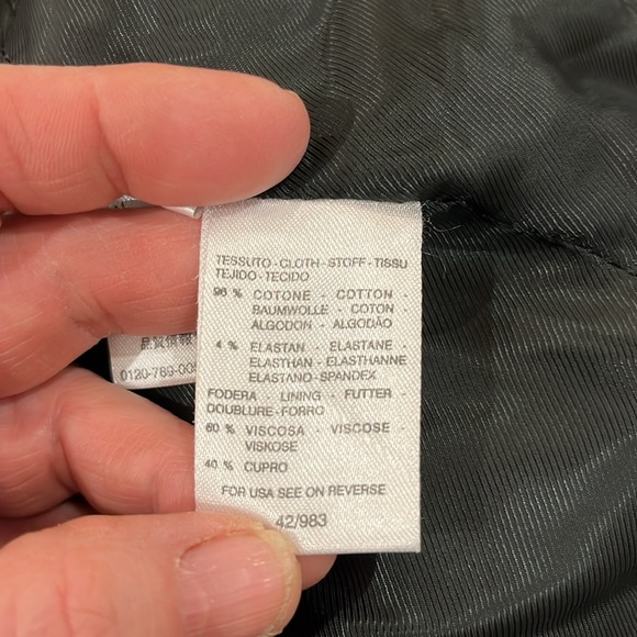 EUC Max Mara black velvet high neck button front jacket - Picture 10 of 12